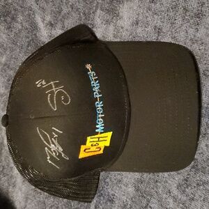C&H Motor Parts Hat signed by Race Car Drivers